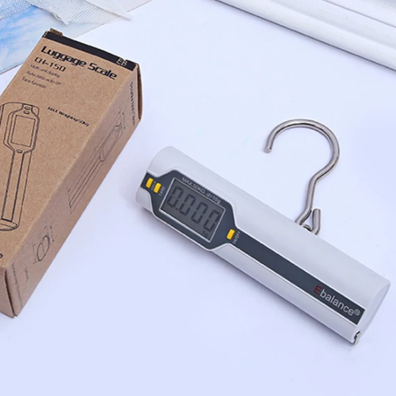 

50kg Electronic Hanging Hook Scale LED Mini Portable Digital Scale for Fishing Luggage Travel Weighting Steelyard Dropshiping