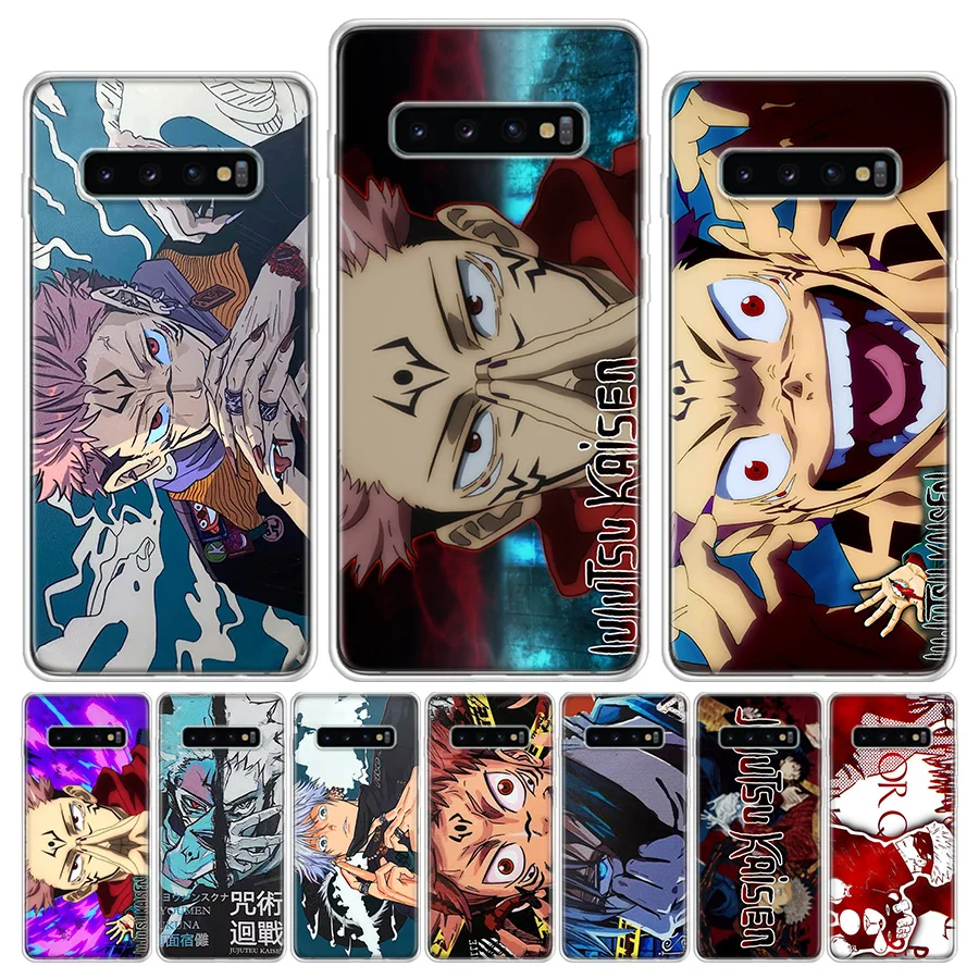 

Japan Anime Jujutsu Kaisen Phone Case For Galaxy S22 Ultra S21 Plus S20 FE S10 Lite S10E S9 S8 Samsung S7 S6 Edge Cover Fundas P