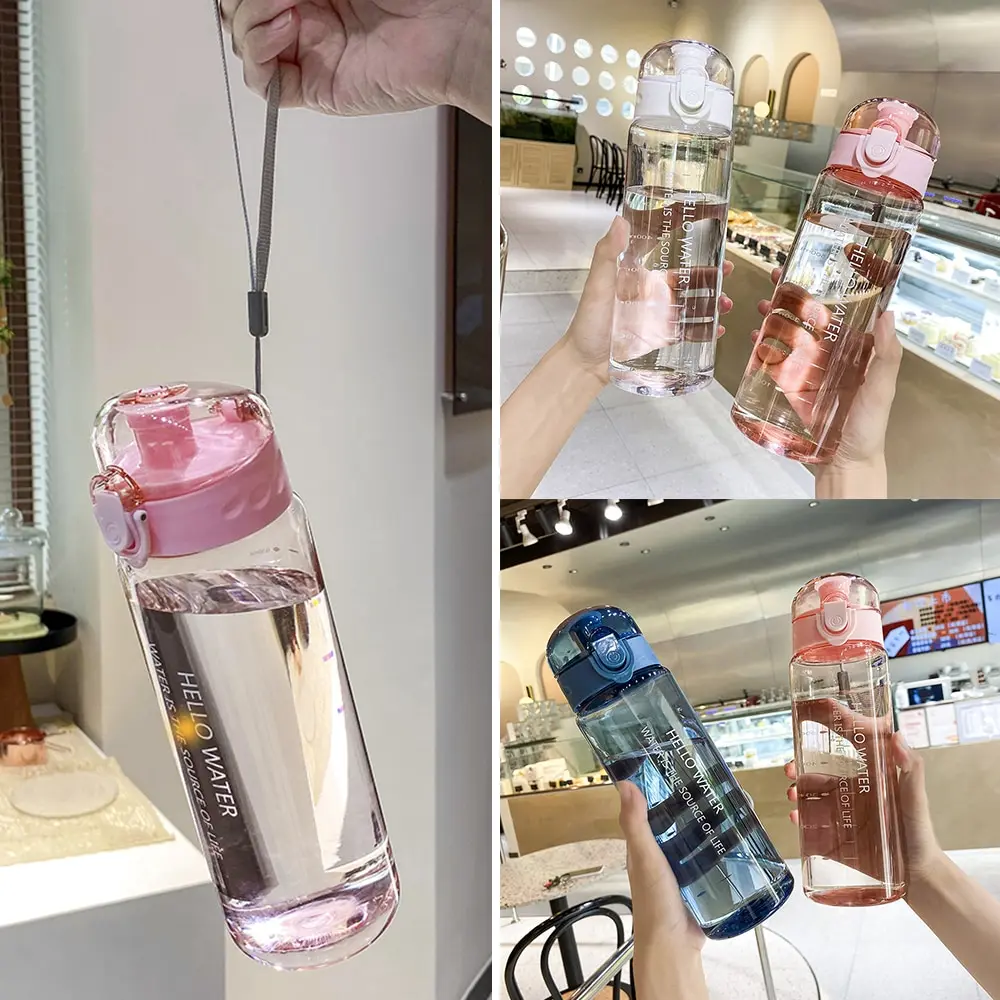 

780ml Water Cup Bottle with Straw Lid Sport Plastic Water Bottle for Drinking Tea Mug Portable Outdoor Camping Supplies INSTOCK