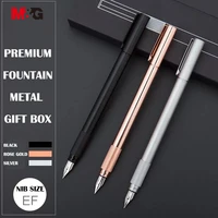 mg blacksilverrose golden fountain pen for school supplie elegant stationery office high quality luxury gift pens for writing