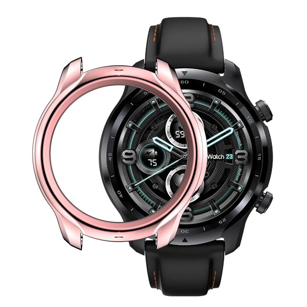 TPU Lightweight Protective Watch Cover for Smartwatch TicWatch Pro 3 Case Soft Flexible Bumper Shell Thin Antifall Durable Frame