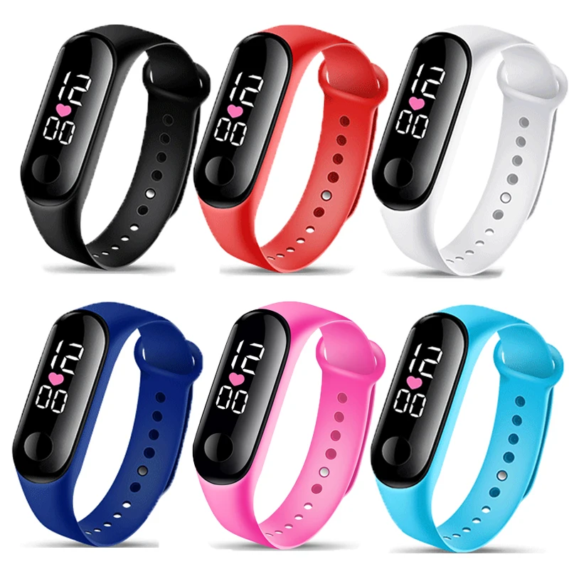 Электронные светодиодные цифровые детские часы мужские и женские уличные