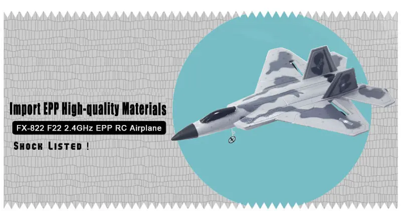 FX-822 F22 RC самолет 2,4 ГГц RC Самолет EPP RTF с батарейным пультом дистанционного управления RC Квадрокоптер модель самолета камуфляж Avion RC