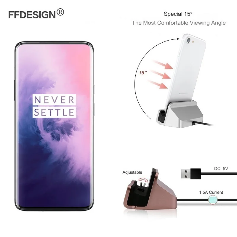 Android зарядное устройство Micro USB Type C зарядная док-станция базовый держатель
