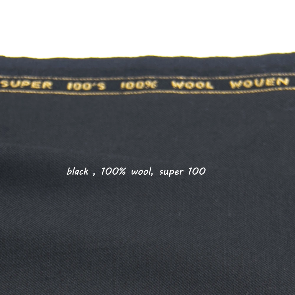 black wool Натуральная шерсть, мужской костюм, костюм на заказ, Роскошные шерстяные шелковые деловые костюмы для мужчин, Besopke костюм из шерсти, мужской костюм - Цвет: black wool
