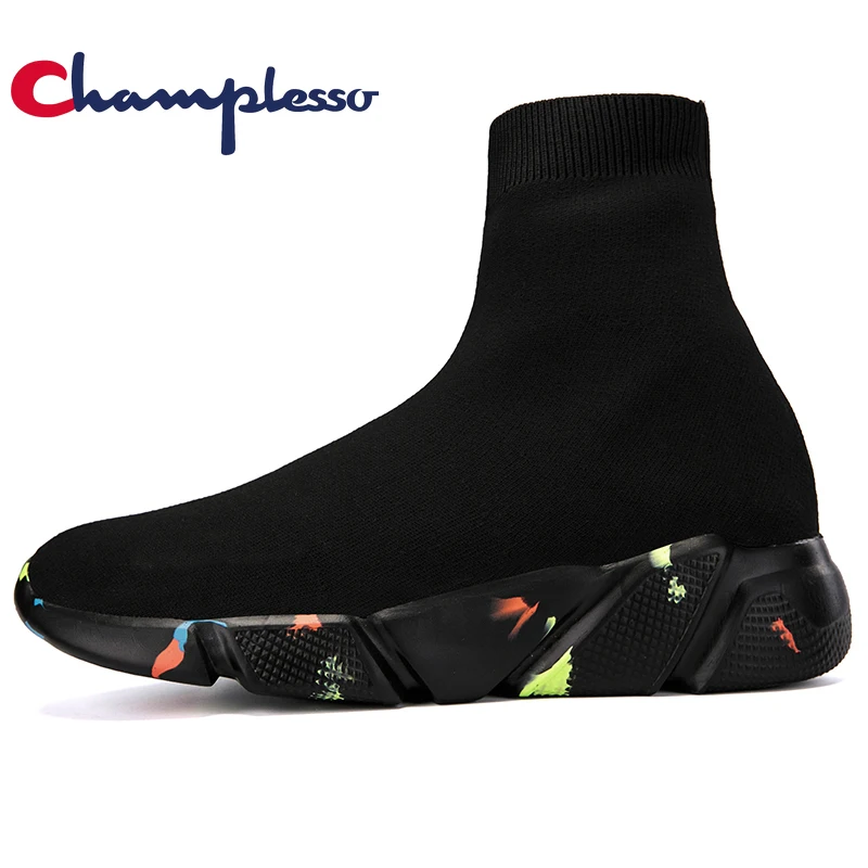 Мужские и женские кроссовки модные повседневные камуфляжные высокие носки