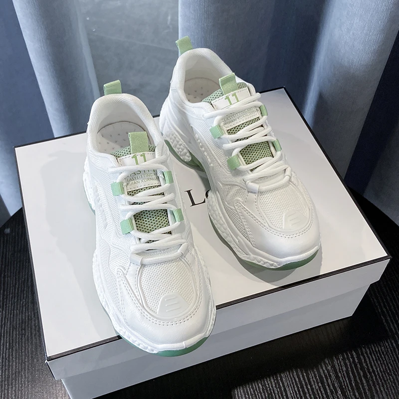 

Women Platform Shoes White 2020 New Fashion Designers Sneakers Ladies Leather Shoes Casual Sports Shoes Female Tenis Feminino