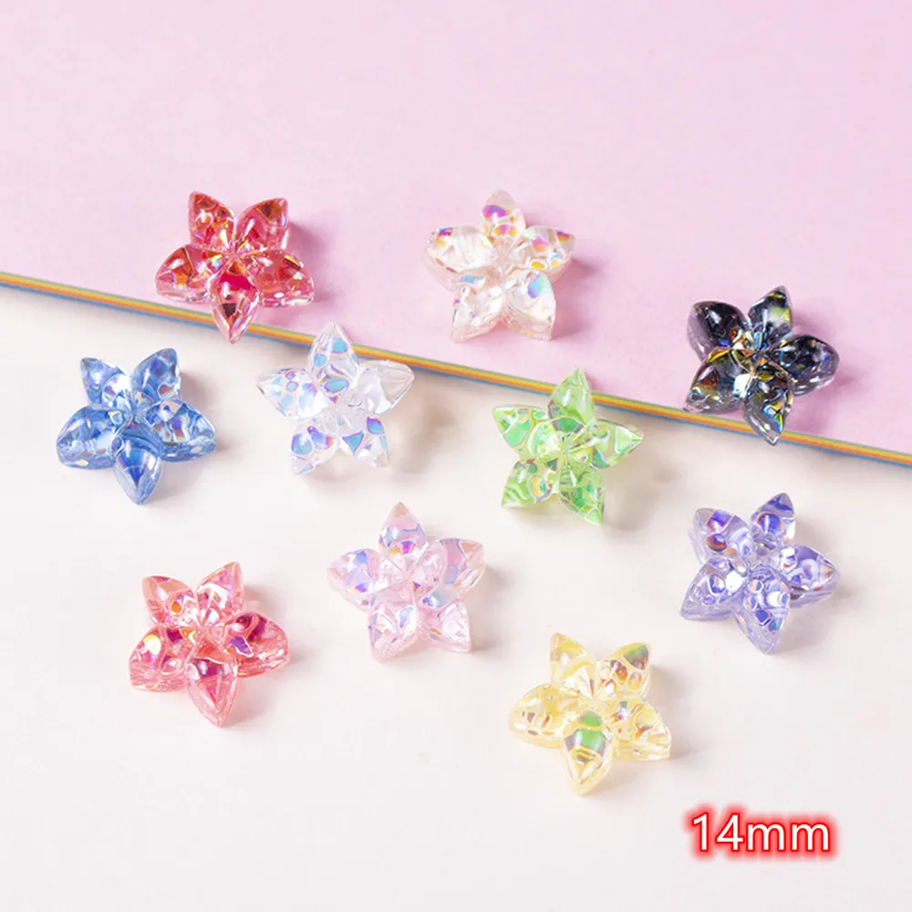 

Resin Snowflake Accessories 20pcs Sparkle Mix Flatback Cabochon Embellishments Scrapbooking DIY Decoration Crafts Party supplies