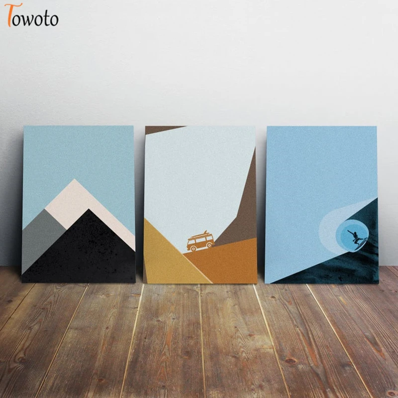 Современная Абстрактная живопись холст картины дорожное настенное Искусство