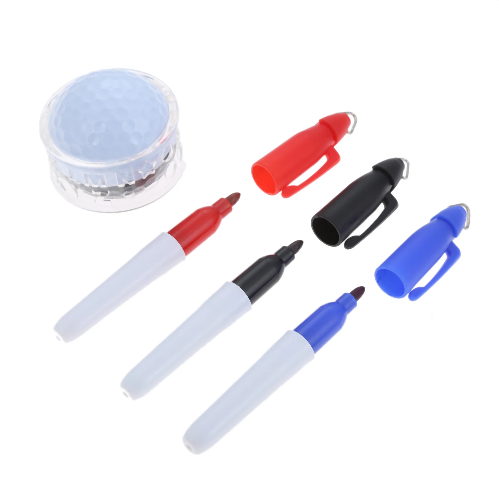 Набор инструментов для рисования игры в гольф с 3 пластиковыми