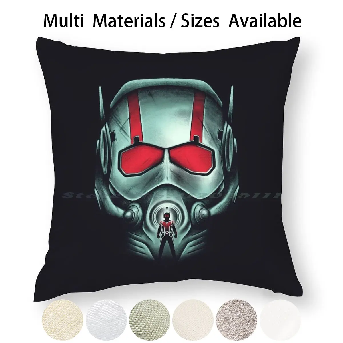 Наволочка Ant-Hero с изображением Человека-муравья, героя, супергероя, в шлеме и костюме из научной фантастики, креативный и актуальный тренд.