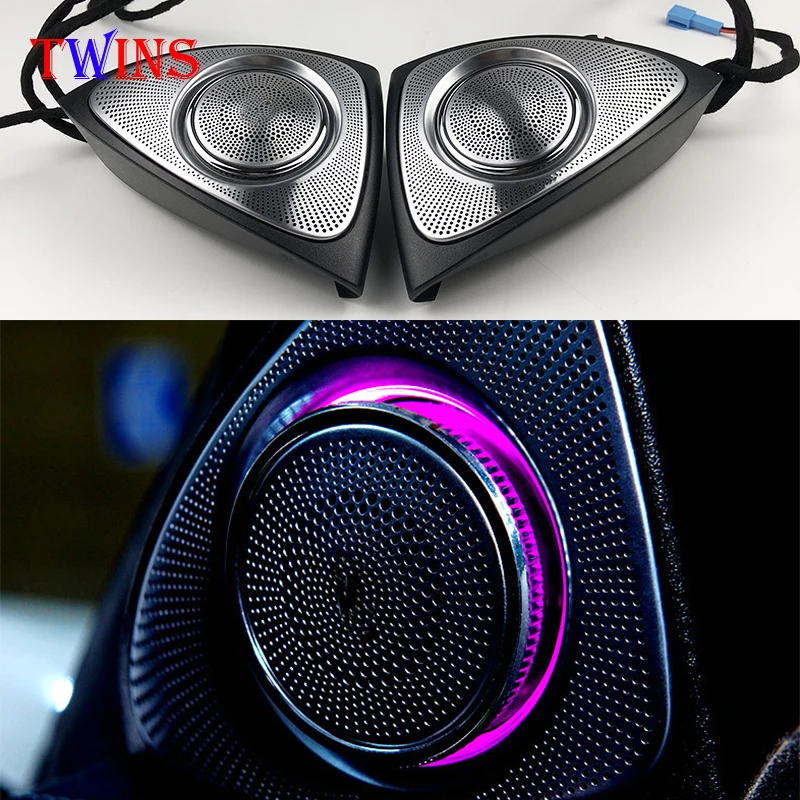 

Led Ambient Light 3D Rotary Tweeter Speaker for Benz A/C/E/S/GLC class w205 w213 x253 w222 w177 c200 E200L 3/7/64 Colors