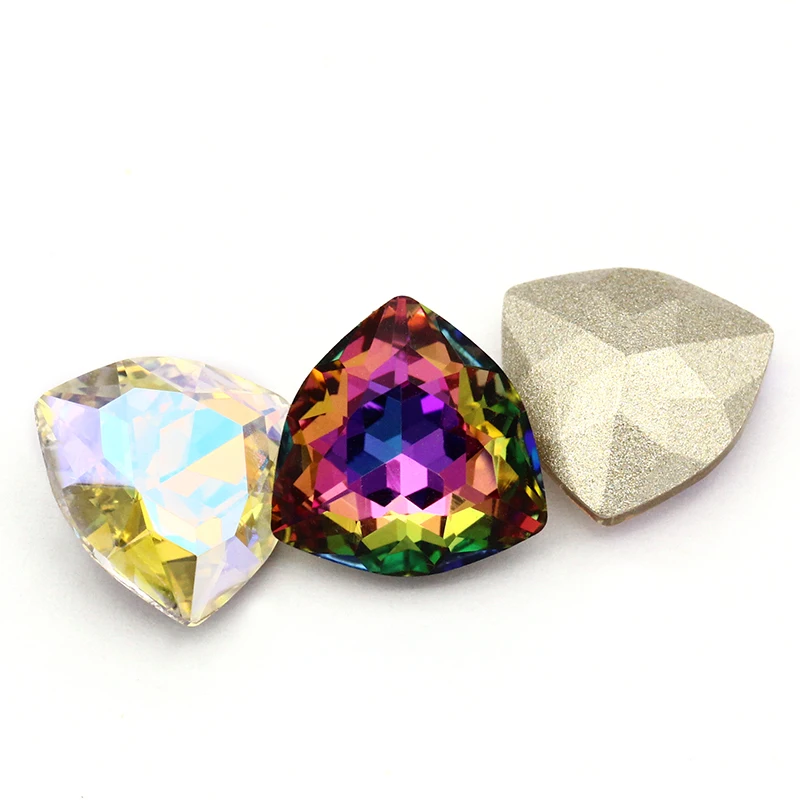 Glitter Diamond K9 Glass Rhinestones for Needlework Pointback Crystals Rhinestones Decorations DIY Jewelry Making Accessories