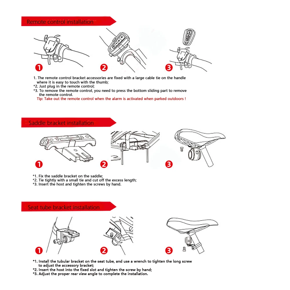 Задний фонарь для велосипеда A8 Противоугонный замок автоматический тормоз