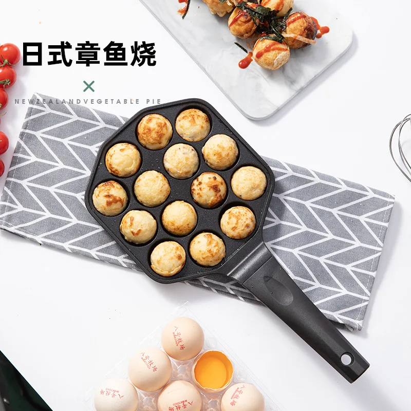 

Octopus dumpling pot cast iron octopus barbecue plate coating non-stick pot mold