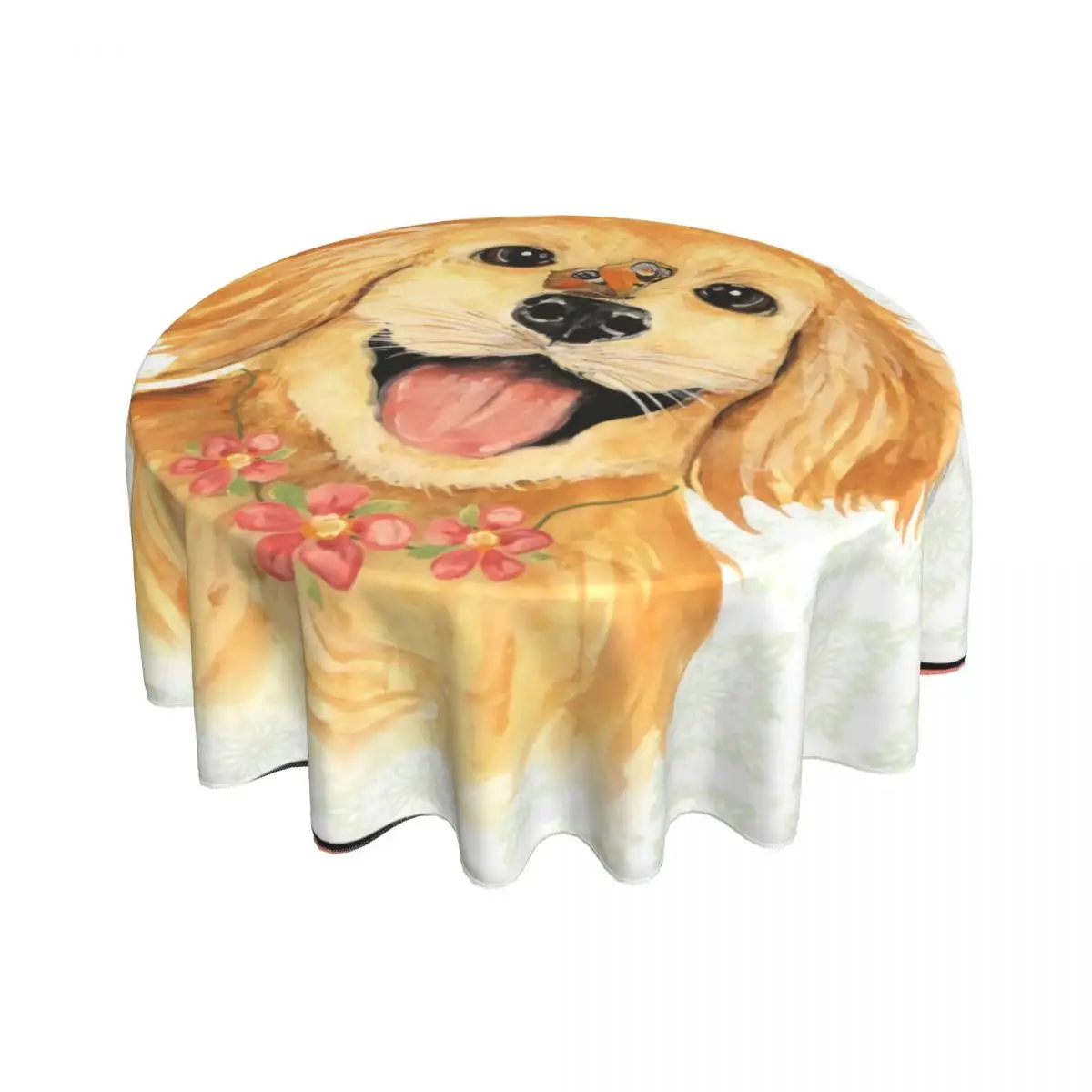 Скатерть с изображением собаки золотистого ретривера скатерть для стола из