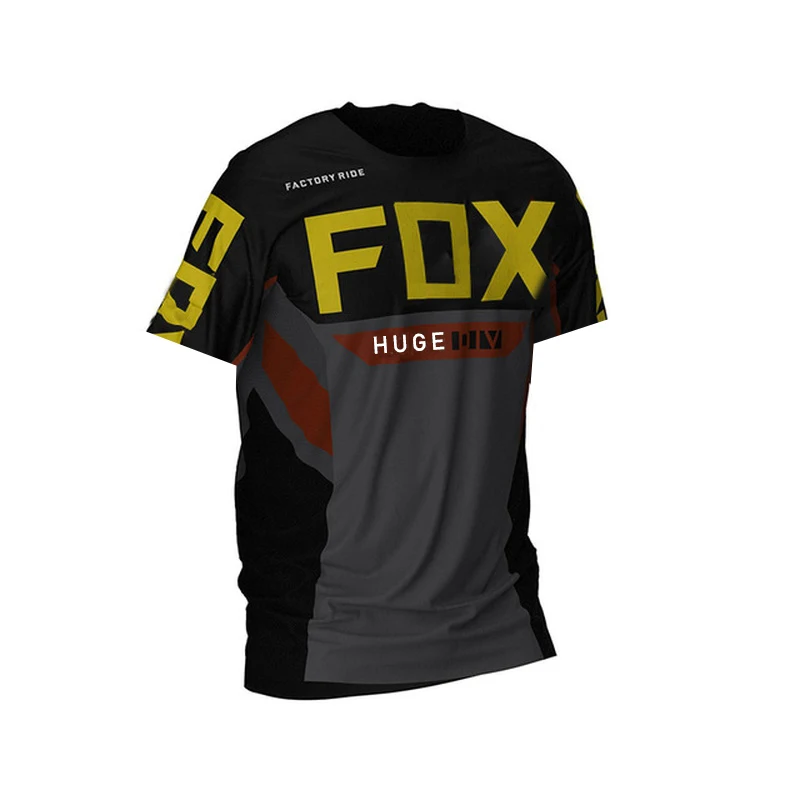 

Long Motocross Jersey Men's Cycling Jersey Motorcycle Downhill Jersey MTB Offroad Huge Fox Bicycle Locomotive T-shirt