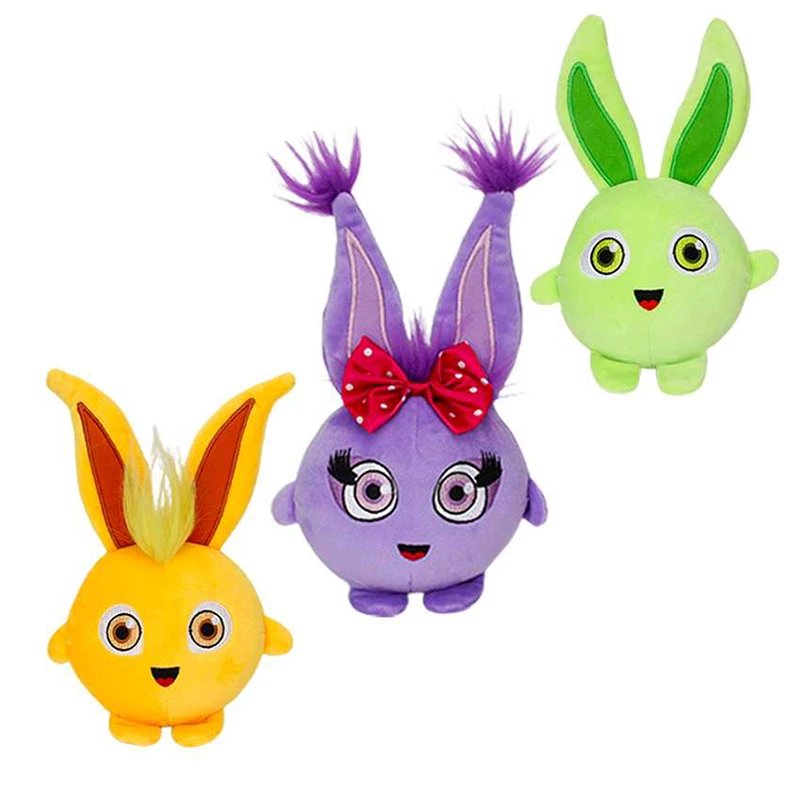 Conejo de peluche de dibujos animados para ni&ntilde;os y ni&ntilde;as, conejo de peluche suave para dormir, regalo de cumplea&ntilde;os, 5 piezas-2