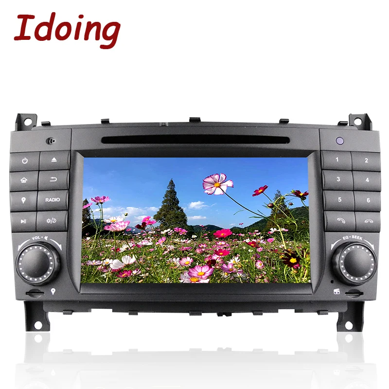Idoing 2Din Android7.1 для Mercedes Benz W209/203 автомобильный Радио DVD мультимедийный плеер GPS