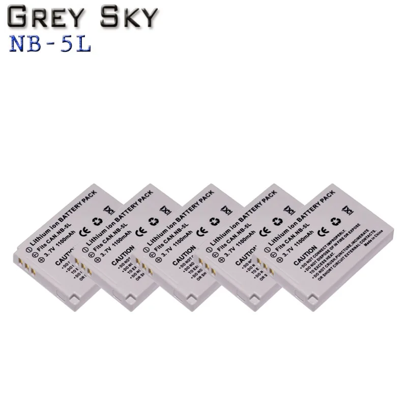 5 batbattery 10 шт. NB-5L NB5L NB 5L замена цифровой Камера Батарея объектива Цифрового Фотоаппарата Canon IXUS 800 850 900 TI 950 960/970 980 860 SX210 SX230 - Цвет: 5 batbattery