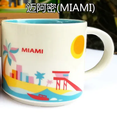 Global CollectionCeramic кружка с изображением города США чашка из твердого английского фарфора, Нью-Йорк, Los Angeles Pairs, Лондон, Англия, Япония, Орлеан Las Vega - Цвет: 05
