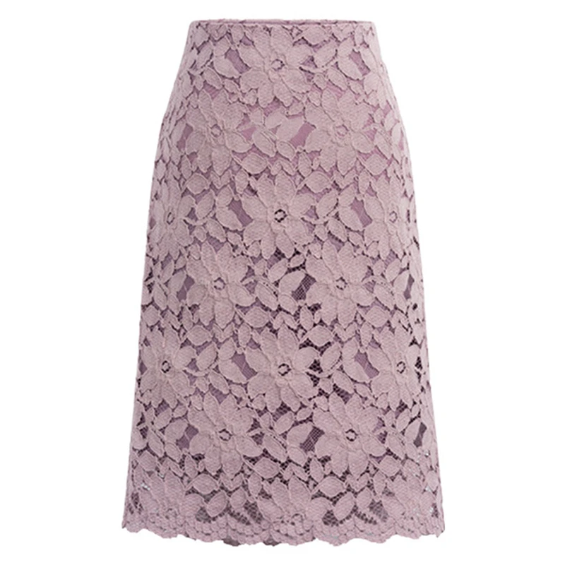 Uumaysari skirt spring and summer XL size was thin water-soluble lace casual dating A word package hip | Женская одежда