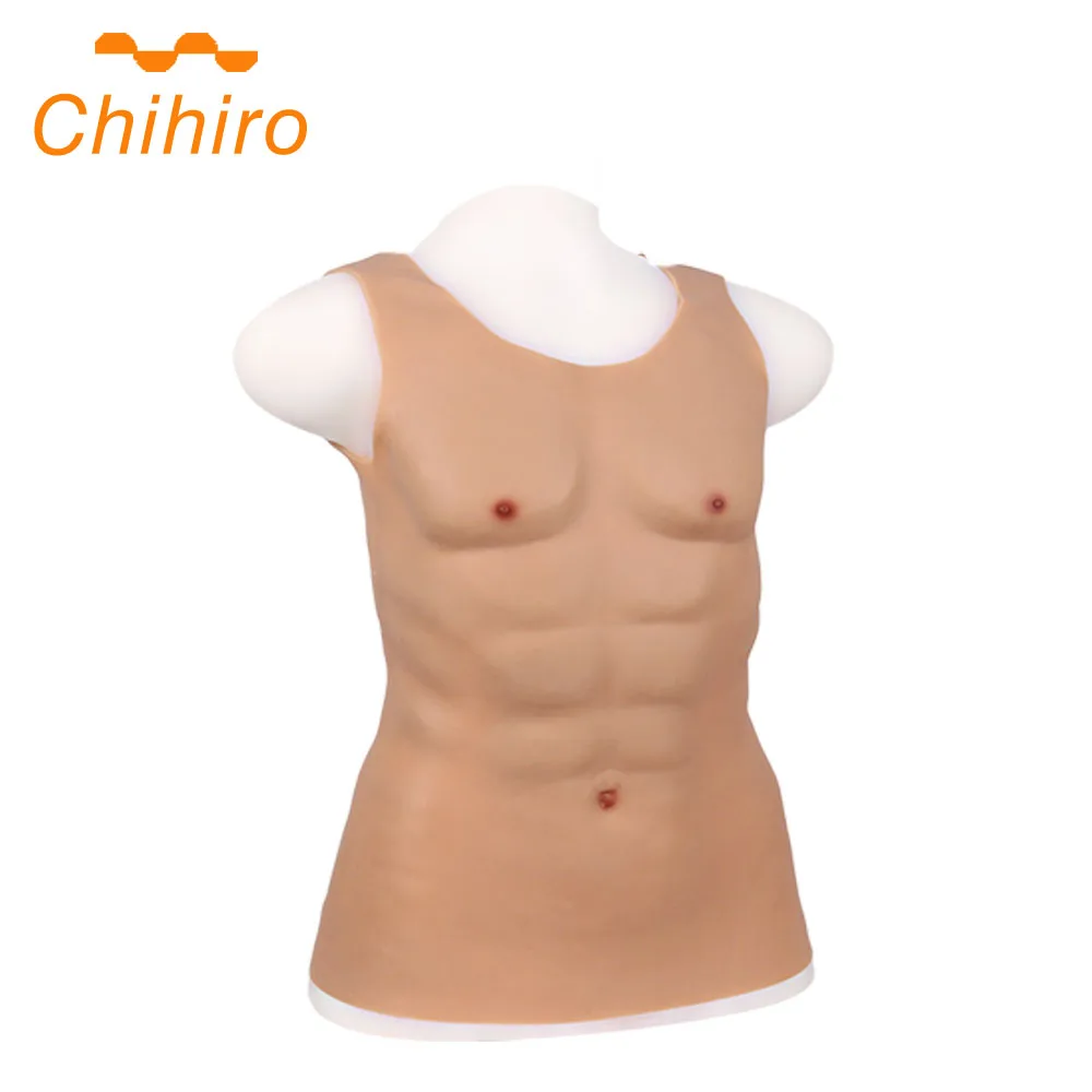 Реалистичные мягкие силиконовые поддельные мускулы Мужчины Силиконовые