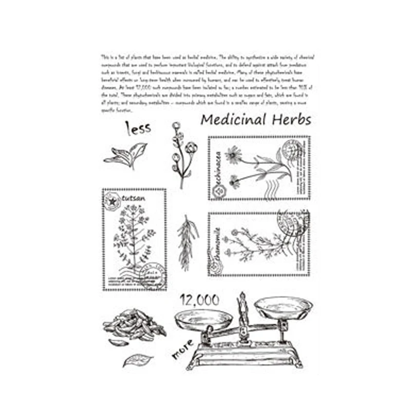 

Clear Stamps Seal for DIY Scrapbooking Card FLowers postage stamp Transparent Rubber Stamps Making Photo Album Decorative Crafts