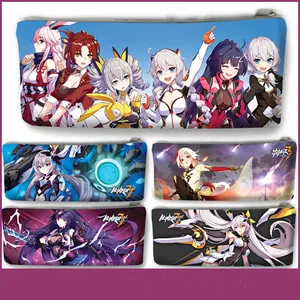 Пеналы Honkai Impact 3, пеналы с рисунком из мультфильма, школьные и офисные принадлежности