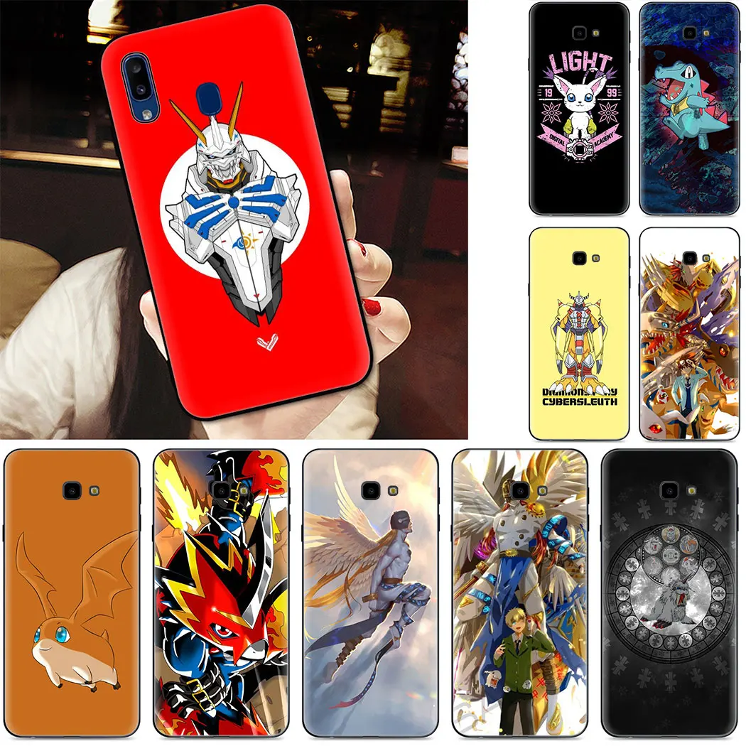 Приключение Дигимонов Мягкий силиконовый чехол для телефона samsung J4 J8 2018 J6 плюс J7