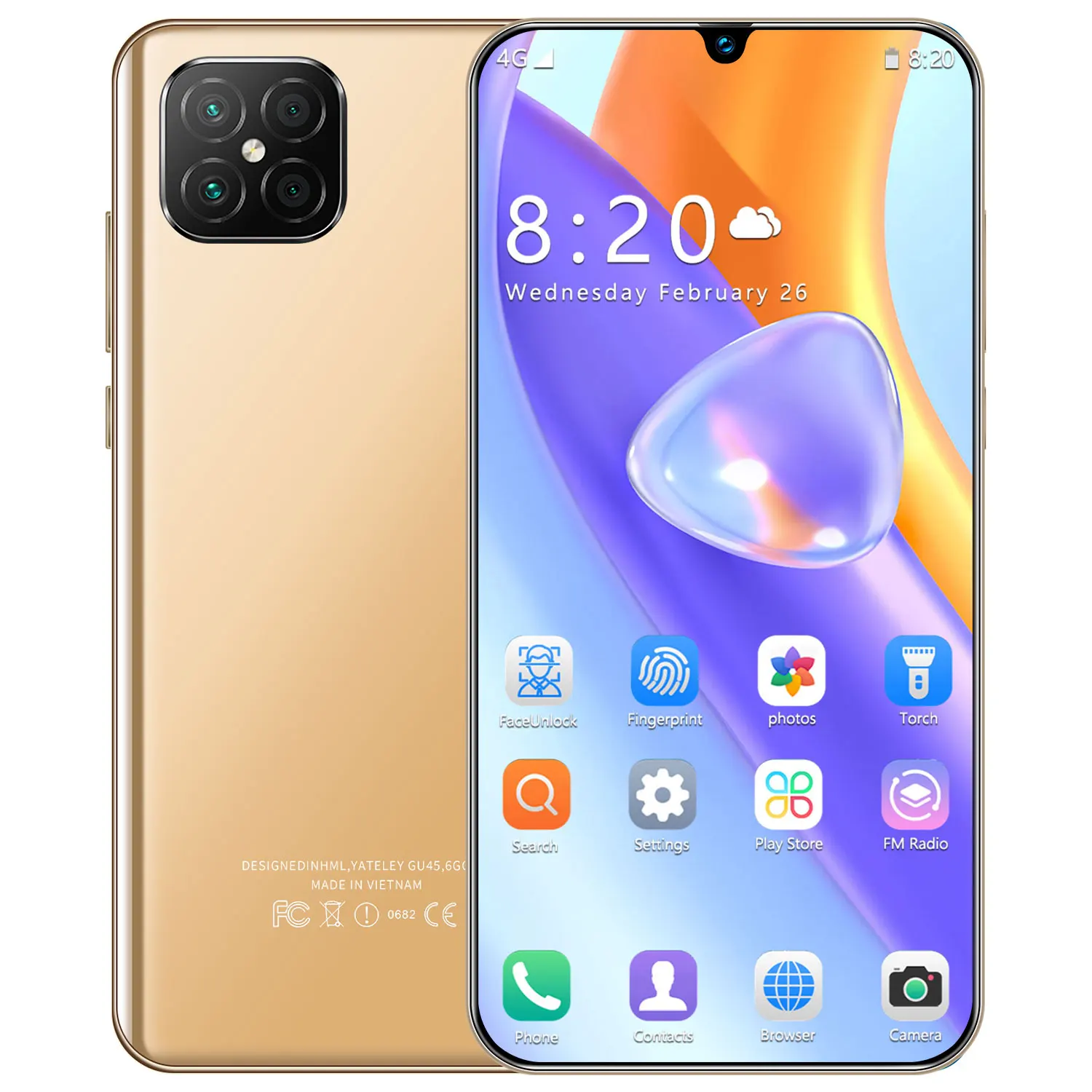 

2021 Play5 6.5 Inch Full Screen Smartphone Global Version 12 512GB Android 10 GPS Cellphone Unlocked Dual SIM Mobile Phone