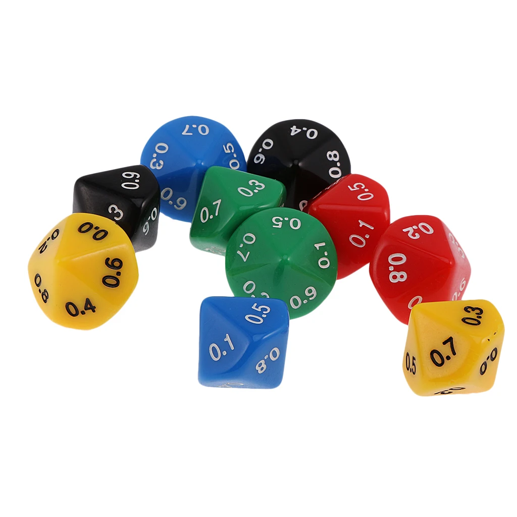 

Stylish Acrylic 10 Sided Dices D10 Dice for TRPG Roleplaying Board Game
