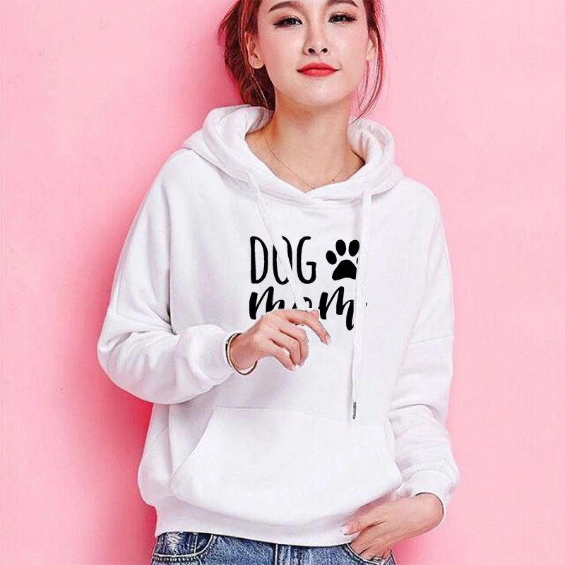 Худи женское с рисунком собаки и мамы модные толстовки | Женская одежда