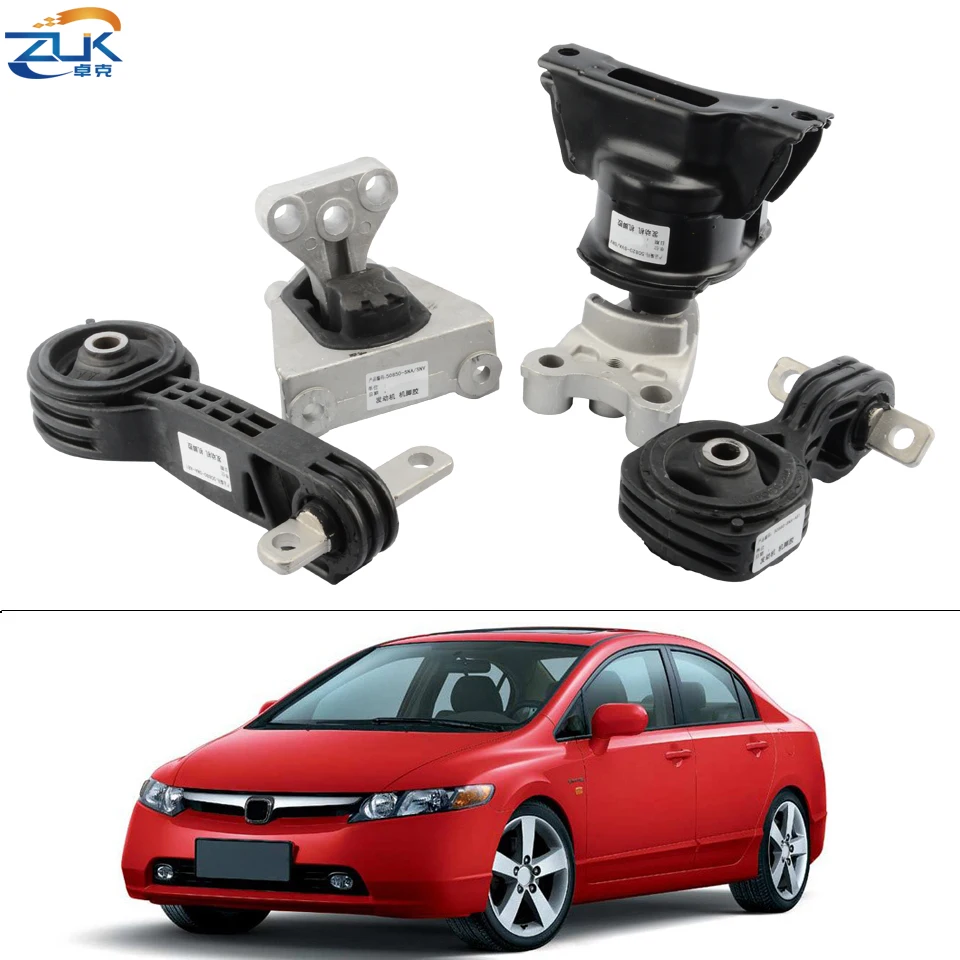 Резиновое Крепление коробки передач ZUK 4 шт./компл. для HONDA CIVIC FA1 FD1 2006 2007 2008 2009 2010 1.8L