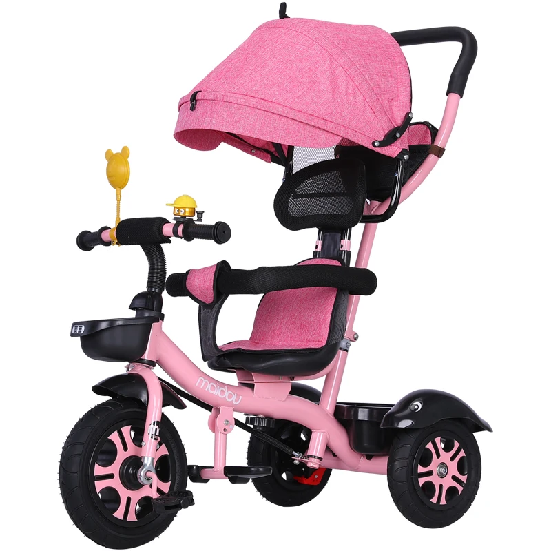 Swivel Seat Baby Tricycle Bike Children Bicycle Stroller Trolley Three 3 Wheels Baby Carriage Child Pram Buggy Pushchair 6 M~6 Y