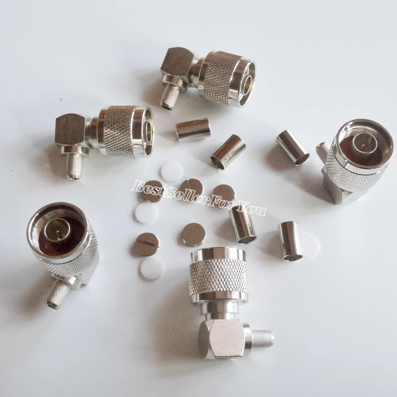 1 шт. N штыревой разъем под прямым углом обжимные клещи для RG8X RG 8X LMR240 коаксиальный