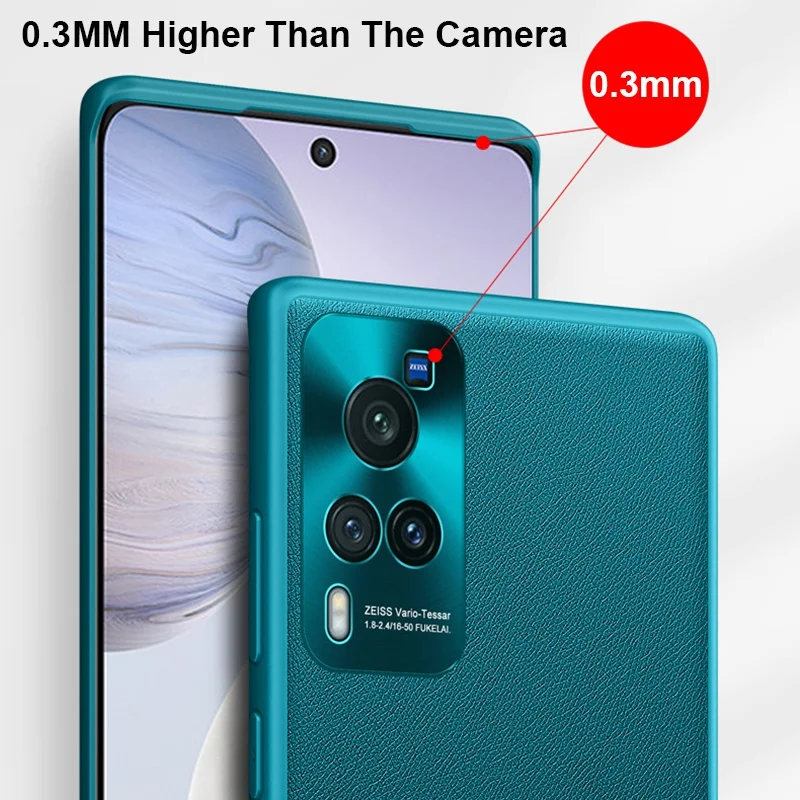 Luxury Leather Case For Vivo X60 Pro Plus Metal Camera Protection Silicone Cover Phone X50 S9 X27 Pro+ |
