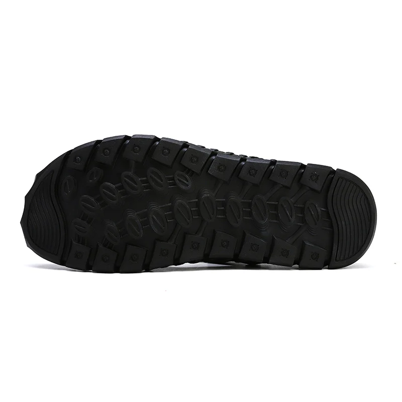 

2020 Men Sandals Men's Summer Shoes Breathable Men Beach Sandals High Quality Leather Men Shoes Comfortable Non-slip Male Flats