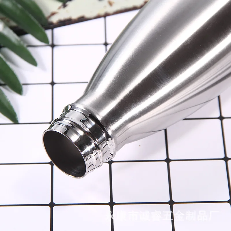 Бутылка для воды из нержавеющей стали большая емкость холодной и горячей