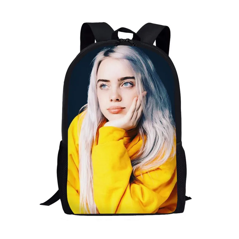THIKIN 3D школьные сумки Billie Eilish рюкзаки для детей женские хип-хоп школьный рюкзак для подростков девочек рюкзак детские рюкзаки Mochila - Цвет: as picture
