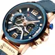 CURREN Casual Sport Uhren für Männer Top Luxus Military Leder Armbanduhr Mann Uhr Mode Chronograph Armbanduhr