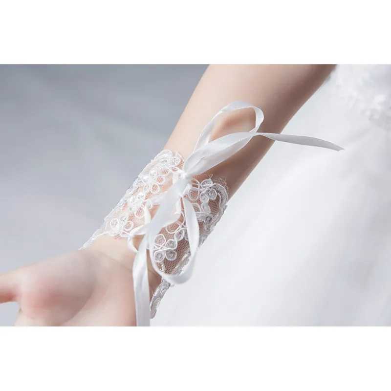 Перчатки принцессы для девочек платье кружевное со стразами костюм фотосессии