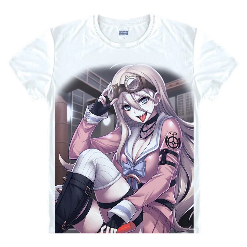 Danganronpa V3 Killing Harmony Футболка с принтом Akamatsu Kaede Tojo Kirumi косплей мужские футболки топы Модные уличные футболки