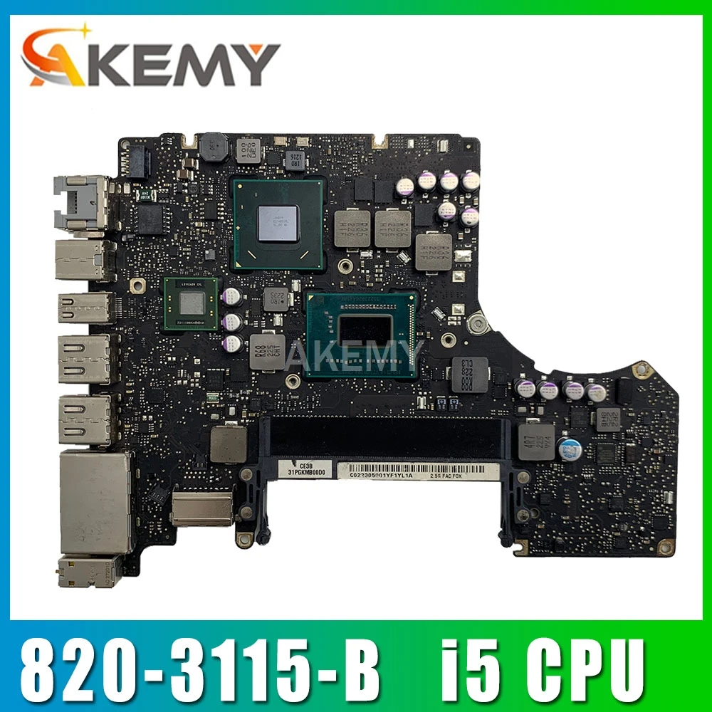 Подлинная материнская плата для MacBook Pro A1278 Логическая 13 ''MD101 4G i5 2 5 GHZ 820 3115 B Mid 2012