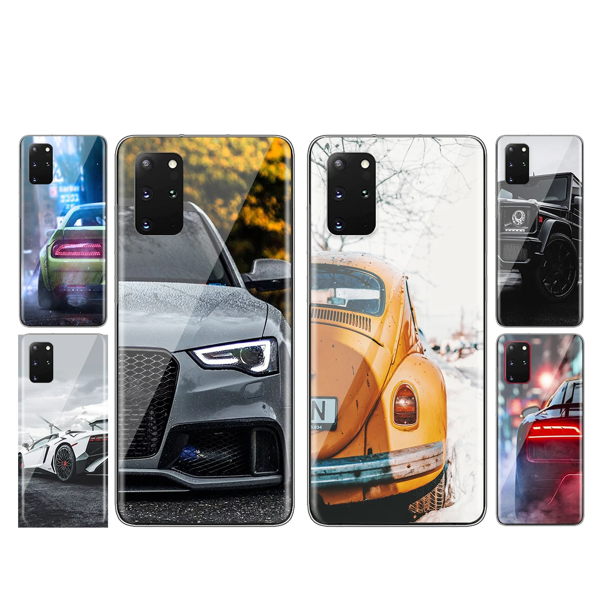 

Cool Car Housing For Samsung Galaxy S21 S20 FE Ultra Lite S10 5G S10E S9 S8 S7 S6 Edge Plus TPU Transparent Phone Case