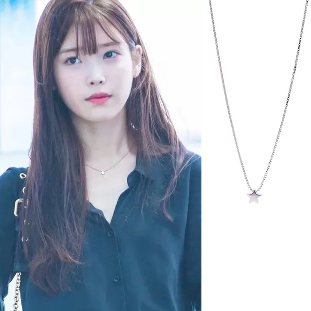 10 стилей корейской драмы Deluna отель iu Lee Ji Eun же Ожерелье Подвеска для вечеринок ювелирные изделия - Окраска металла: star