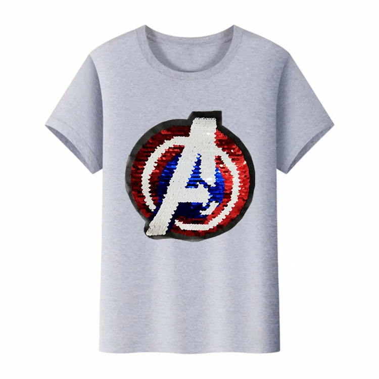 Детская модная Тонер одежда с мультяшными буквами и блестками для мальчиков лето