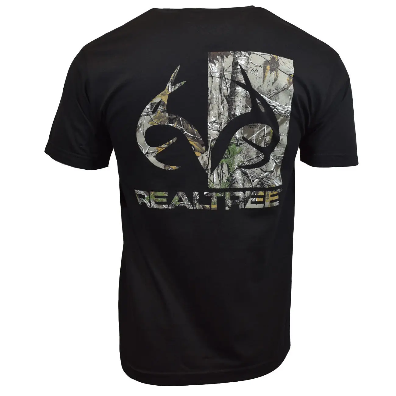 REALTREE Мужская футболка S M L XL XXL Охота Всесезонная камуфляжная Пряжка рога Логотип