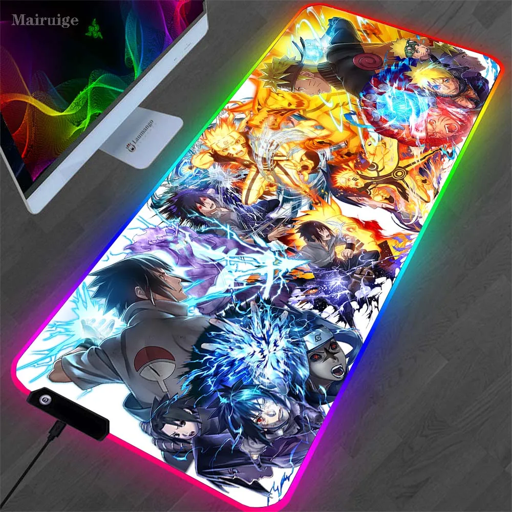 Mairuige аниме мультфильмов RGB игровая Мышь пусковая площадка компьютерная коврик с