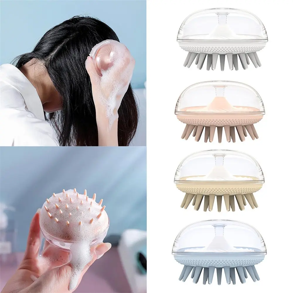 

New Shower Bath Bathe Spa Silicone Scalp Treatments Body Massage Shampoo brush Hair Washing Comb